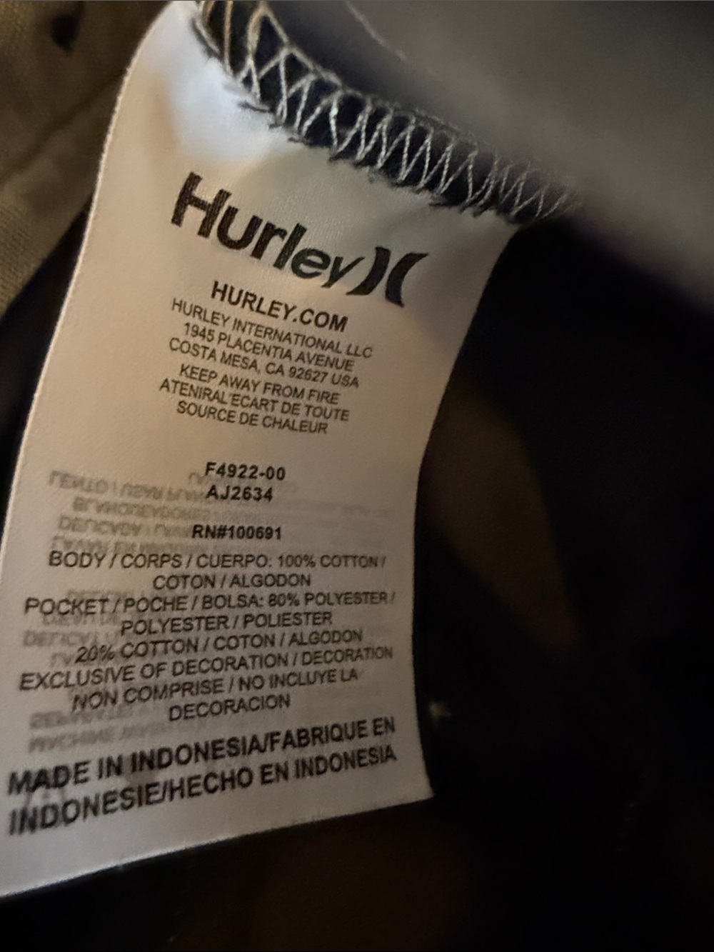 Hurley Beige Cargo Pants - Tan Utility Trousers - Picture 12 of 12